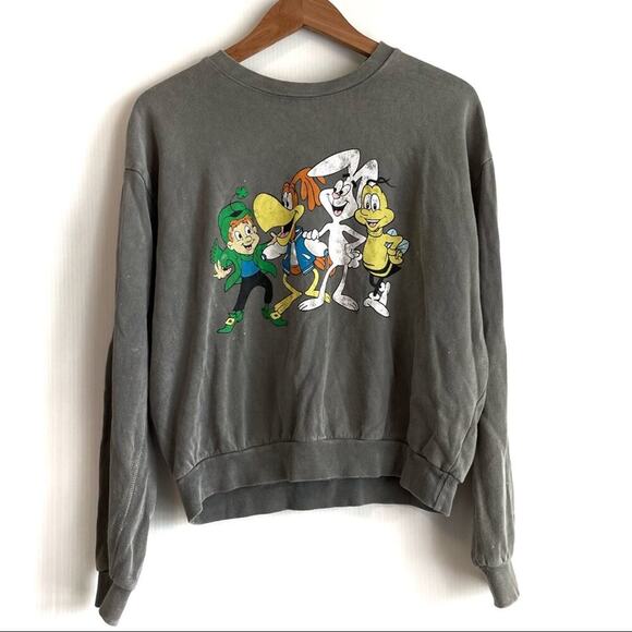 General Mills cereal characters long sleeve crewneck sweatshirt sz SM **see note - Picture 1 of 12